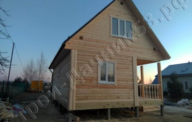 3 Брусовой дом проекту К-34 6×9, 94.5 м², Тульская область, Ясногорский район, к.п (19)